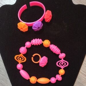 🆕3PC Pink Trio Zoom Call " I'm Not Bored!"🥱Pop Apart Beads 2Create New Looks